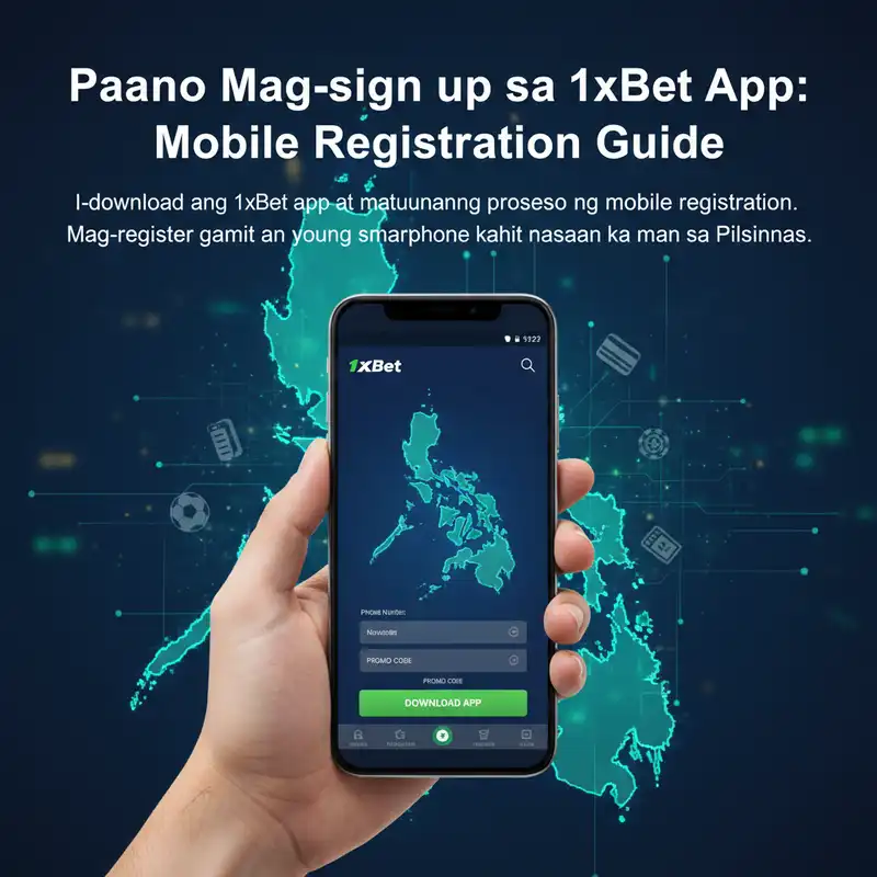 Paano mag-sign up sa 1xBet app gamit ang mobile phone