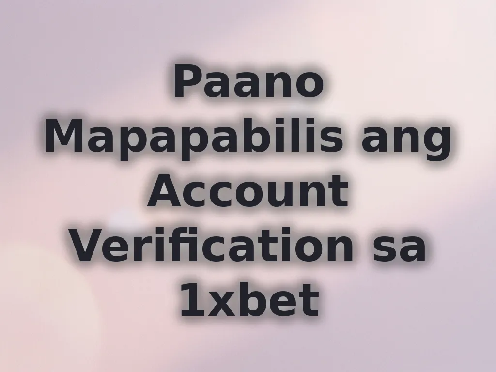 Account verification