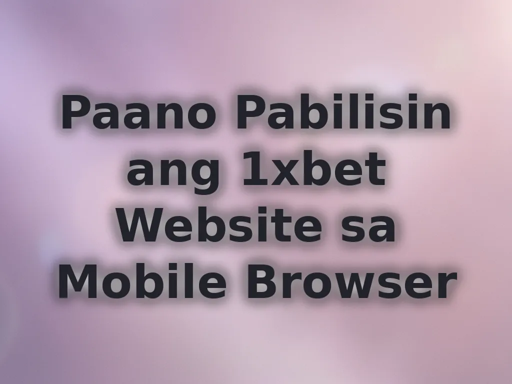 Mobile browser optimization